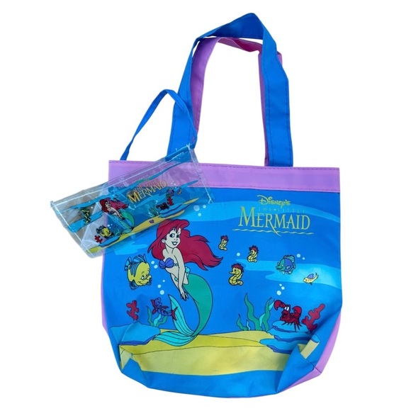 Rare '90s Original Ariel The Little Mermaid Disney Tote Bag - Picture 1 of 7